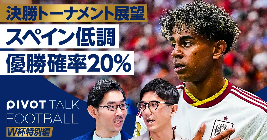 決勝トーナメント展望:スペイン低調、優勝確率は20%