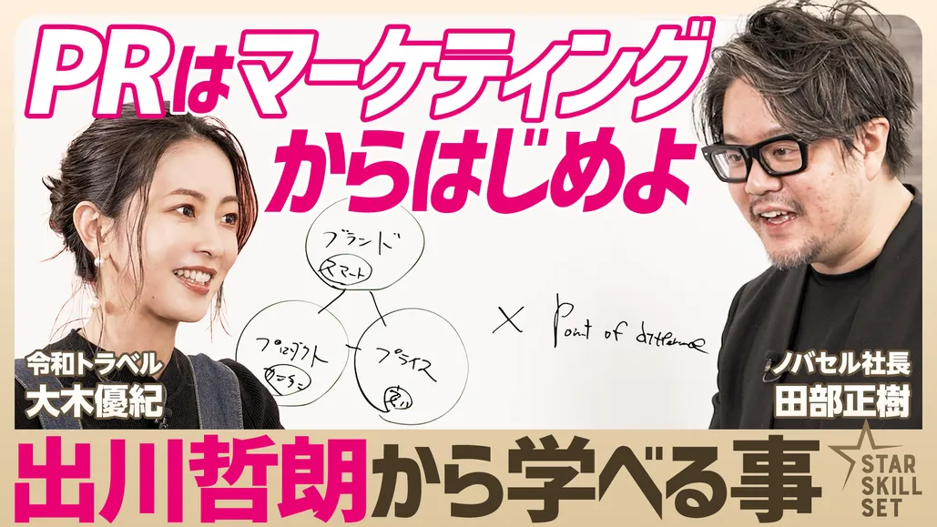 ノバセル 田部正樹
マーケティング視点で考えるPR