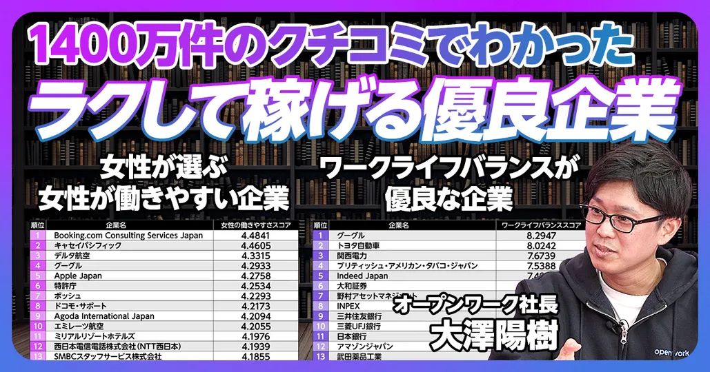 1400万件のクチコミでわかった優良企業と低評価企業③